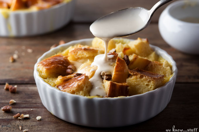Is there anything more comforting than a warm bowl of bread pudding? I think not! Our Banana Chocolate Chip Bread Pudding is not only tasty, but it’s also a great way to use up stale bread and bananas that are a bit past their prime.