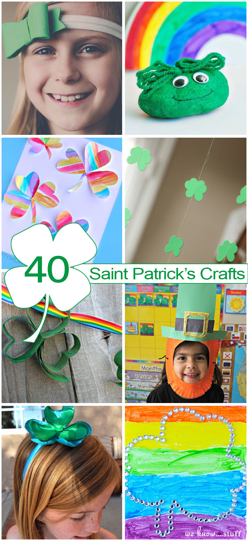 We get just as revved up for Saint Patrick's Day as we do for the other Holidays, so we've compiled 40 Saint Patrick's Day Crafts For Kids to celebrate!