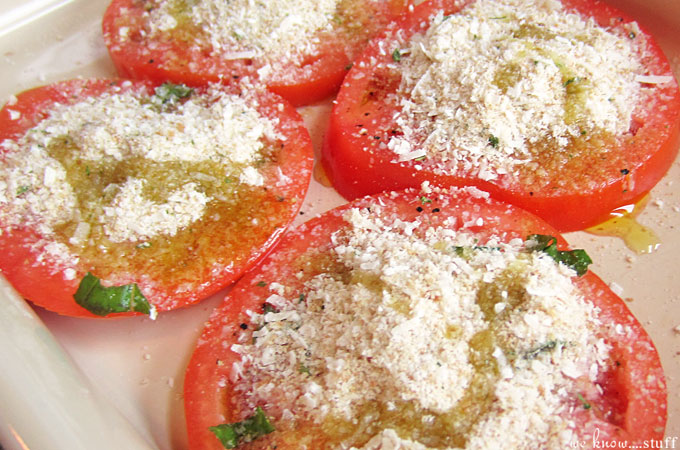 These baked tomatoes are the perfect summer side dish!