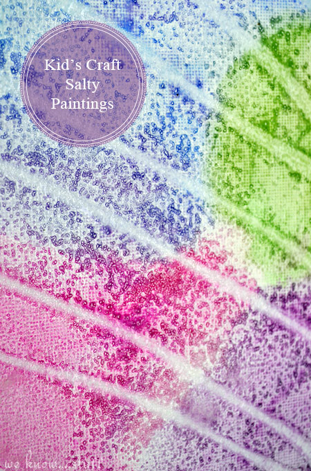 Salt Paintings With Kids are a great way to liven up a lazy summer afternoon when the kids are bored of the sprinkler. It's a fun STEM activity too!