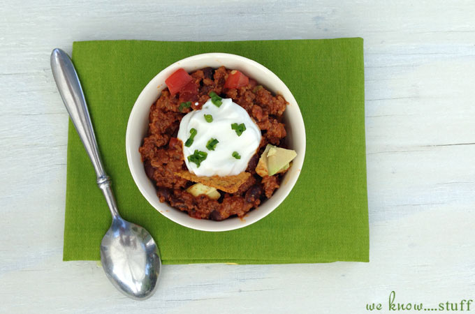 The Best Crockpot Chili is also known among our family and friends as Brennan's Slow Cooker Chili Recipe. My husband worked hard on perfecting it and it's delicious!