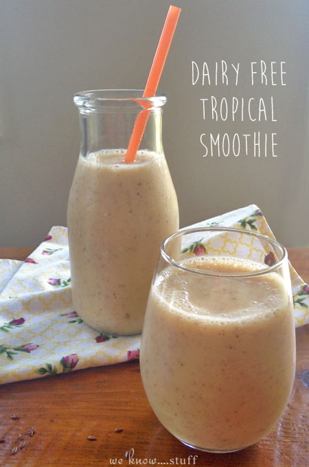 Our 3 Tips For Early Morning Workouts are bound to help you get out the door and our post-workout Dairy Free Tropical Smoothie Recipe is simply delicious!