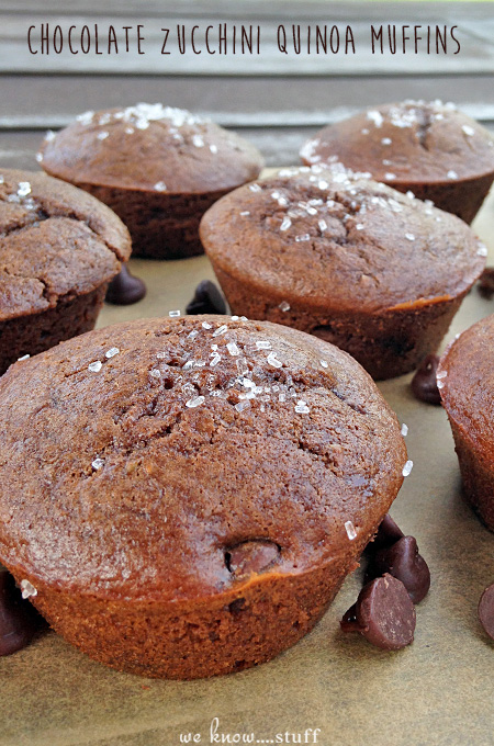 Our Chocolate Zucchini Quinoa Muffins are gluten free and packed with flavor! Your kids will never know they're made with zucchini, quinoa and Greek yogurt...unless you want them to! 