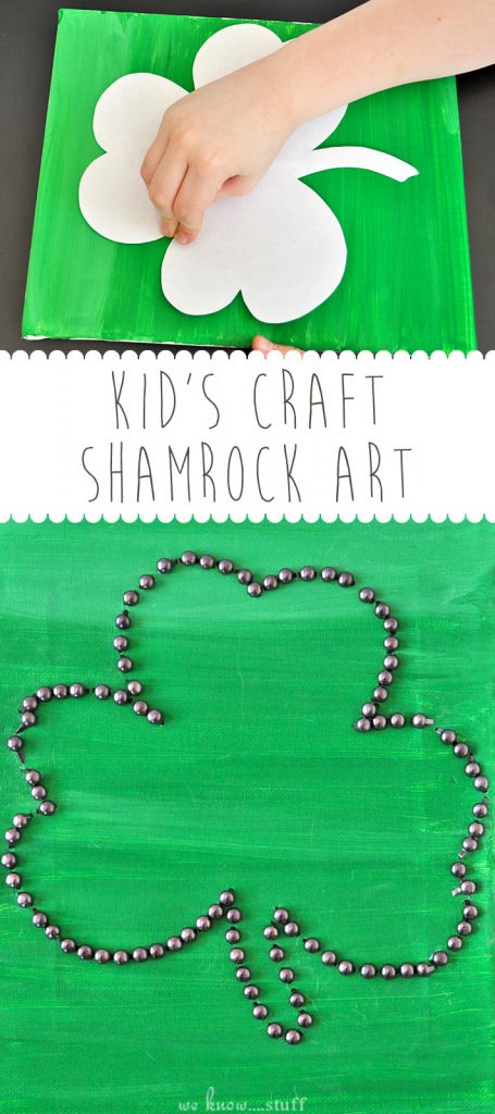 We're always on the lookout for fun Irish Crafts For Kids. This Shamrock Craft is suitable for older kids and is a festive way to decorate your home for Saint Patrick's Day.