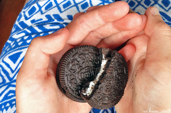 Oreos are a fun grab-and-go snack for your carpool.