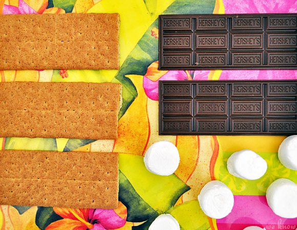 This crunchy peanut butter S'mores recipe can be made in just 10 minutes. They're the perfect summer dessert for families that eat outdoors!