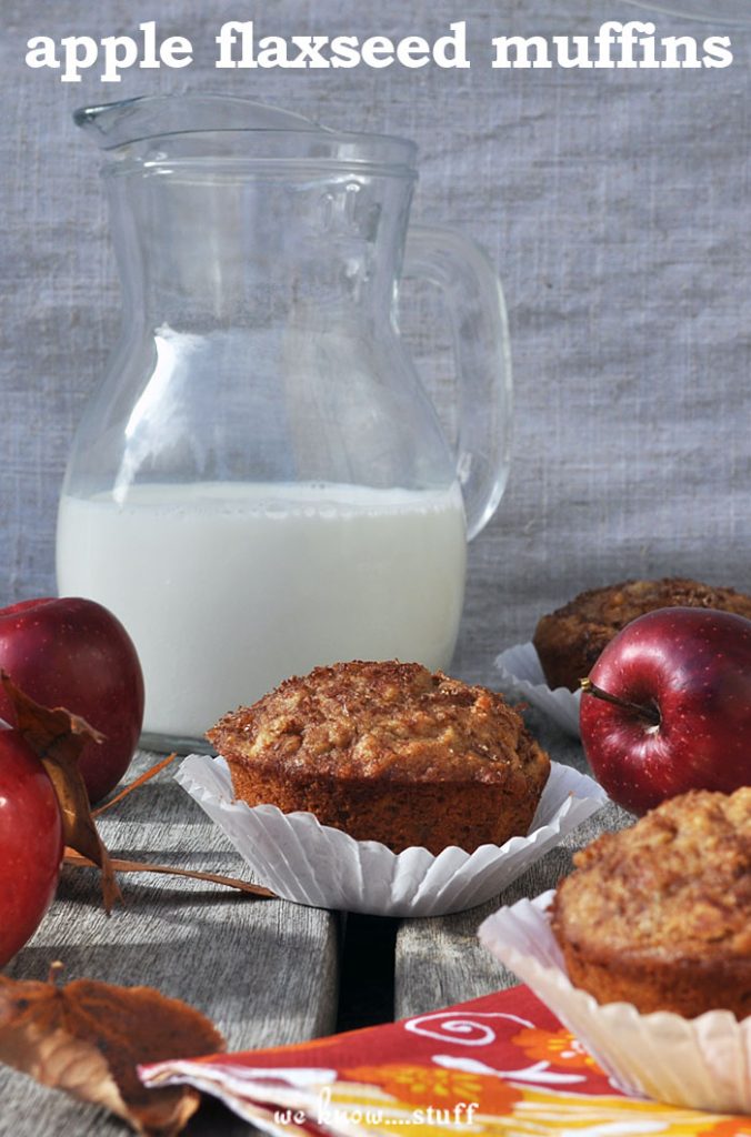 Our Apple Flaxseed Muffins are a tasty way to use up apples that are starting to turn brown. I love recipes that use Almond Milk, so I try to add it whenever I can.