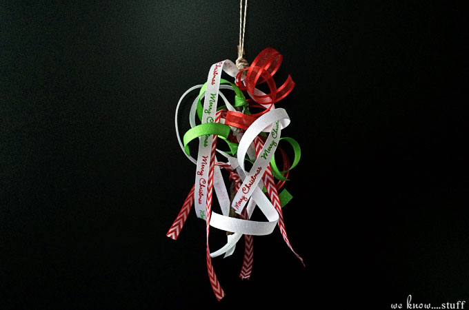 This Stick Christmas Tree Ornament uses assorted ribbons and random sticks that we collect on our nature walks. Makes a lovely keepsake ornament or homemade gift!