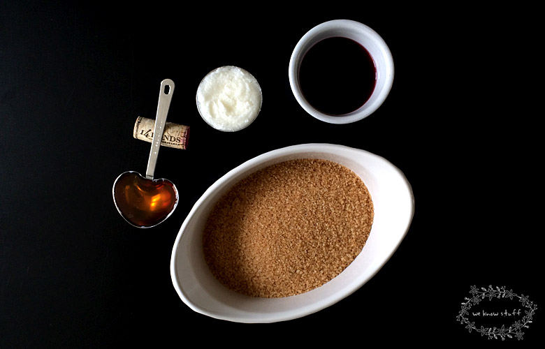 This Red Wine Body Scrub is a great way to use up leftover wine. Made with turbinado sugar and coconut oil, you're skin will be baby soft after you use it!