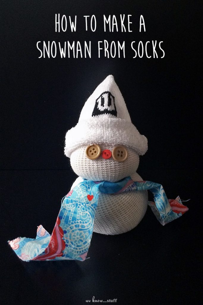 Have you ever wondered how to make a snowman from socks? This handy dandy tutorial puts lonely socks to good use when your kids are bored this winter!