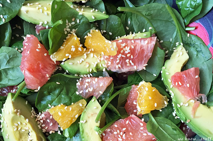 Looking for a new summer salad recipe? This Citrus Spinach Salad with Orange Shallot Dressing is delicious and was passed down from a neighbor years ago.