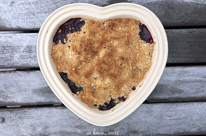 Not all of our outings go as planned. As every mom knows, sometimes it just boils down to the time you get to spend together - good or bad. So brave the heat and the bees, and go pick some peaches with your family. Then, try making our peach blueberry crumble!