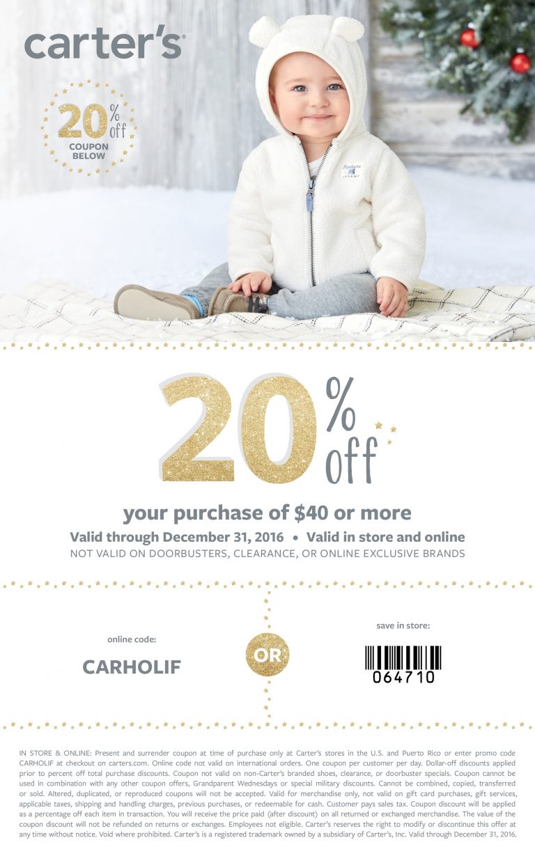 Carter's Coupon Code Stock Up On Comfy Pajamas For Your Kids