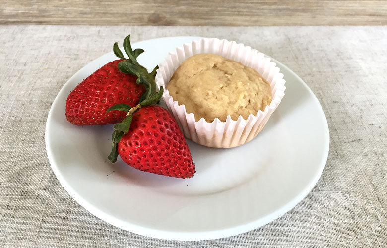 These are easy banana muffins kids will love, especially if you have picky eaters. Add in their favorite fruit and yogurt flavors for an easy lunchbox idea. 