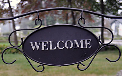 Welcome-sign