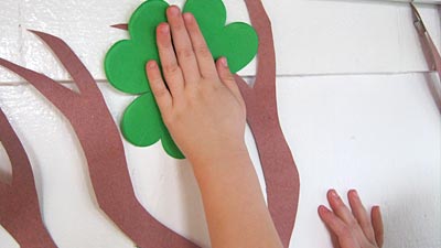 Looking for something new to do this Saint Patrick's Day? Why not make a shamrock tree with your little ones and have everyone write down why they're feeling lucky this year!