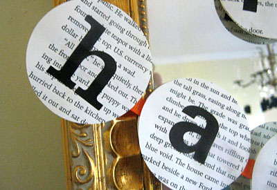 This DIY Halloween banner uses the pages of old books and turns them into a cool keepsake decoration. Homemade holiday decorations make great gifts too!