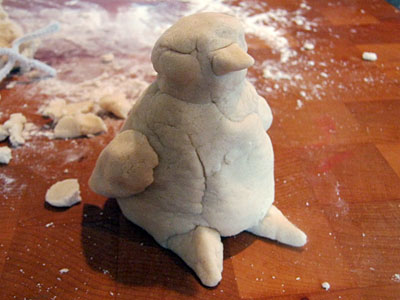 Salt Dough Holiday Penguin Tutorial - we know stuff