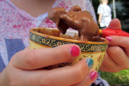 This Homemade Rocky Road Ice Cream is incredibly rich, so be warned. This is not some cheap type of ice cream that you can eat a gallon of in one sitting. This Homemade Rocky Road Ice Cream is incredibly rich, so be warned. This is not some cheap type of ice cream that you can eat a gallon of in one sitting.