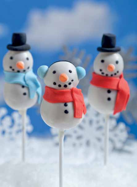 Snowmen pops