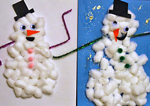 We're loading up on all sorts of Snowman Project Ideas to keep our little ones busy when it's too cold to go outside! Canvas art and cotton balls, oh my!